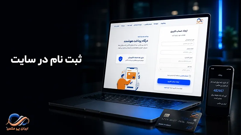 ثبت نام در سایت ایران پی مکس